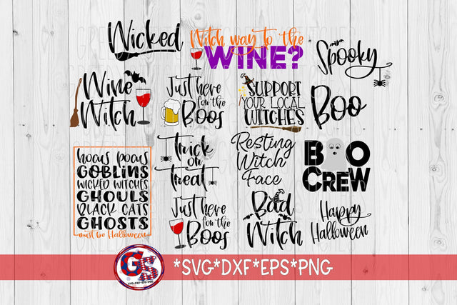 Halloween Bundle-SVG DXF EPS PNG SVG Greedy Stitches 