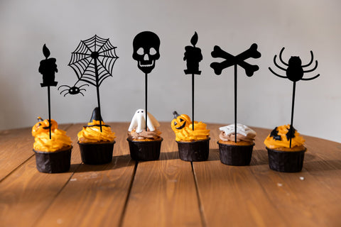 Halloween cake topper bundle. Cake topper svg. Laser cut SVG Angelina Semenova 