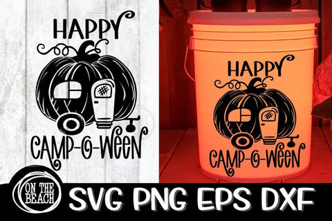 Halloween Camping Bucket SVG Bundle - 12 Designs SVG PNG EPS DXF SVG On the Beach Boutique 