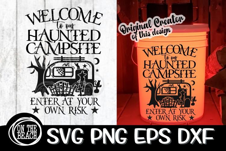 Free Camping SVG: Welcome to Our Campsite Camping Bucket » The Denver  Housewife