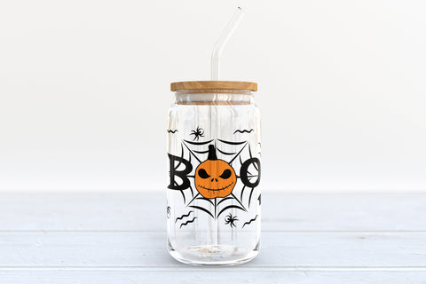 Halloween Can Glass Bundle. Pumpkin Jack O'lantern SVG Olga Terlyanskaya 