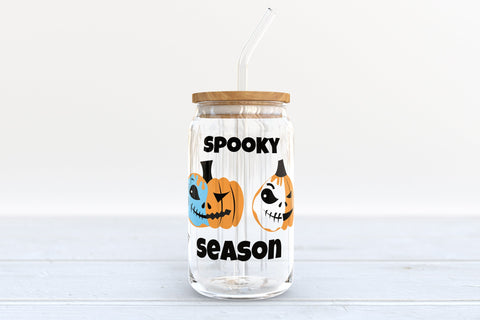 Halloween Can Glass Bundle. Pumpkin Jack O'lantern SVG Olga Terlyanskaya 