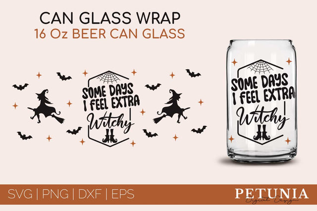 Halloween Can Glass Wrap | 16 Oz Beer Can Glass Wrap SVG SVG Petunia Digital Design 