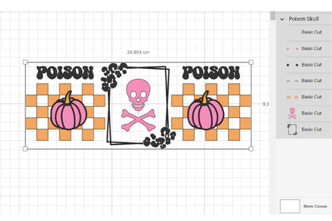 Halloween Can Glass Wrap 16 Oz Libbey Glass Can SVG SVG OrangeBrushStudio 