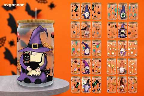 Halloween Can Glass Wrap | Beer Can | Libbey Glass SVG SvgOcean 