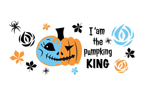 Halloween Can Glass Wrap. Pumpkin Jack O'lantern SVG SVG Olga Terlyanskaya 