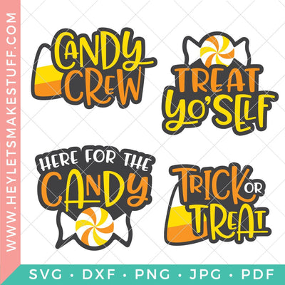 Halloween Candy Bundle SVG Hey Let's Make Stuff 