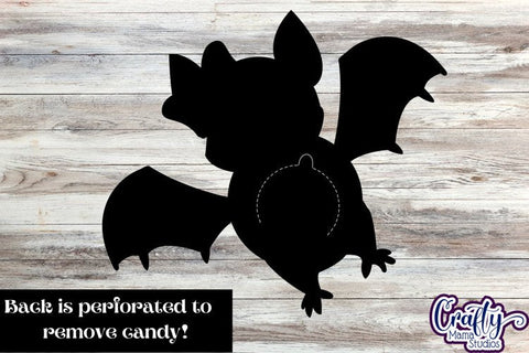 Halloween Candy Dome Holder, Candy Ornament Bat Girl Svg SVG Crafty Mama Studios 