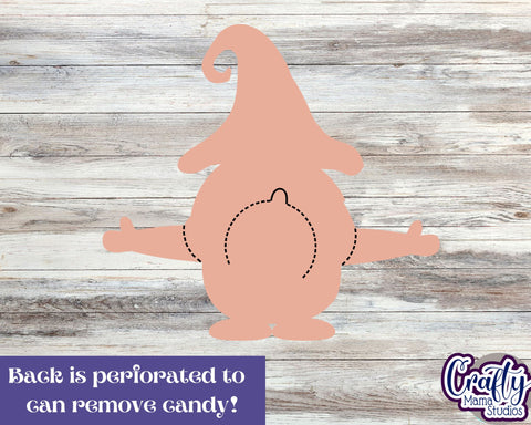 Halloween Candy Dome Holder, Candy Ornament Gnome Witch Svg SVG Crafty Mama Studios 