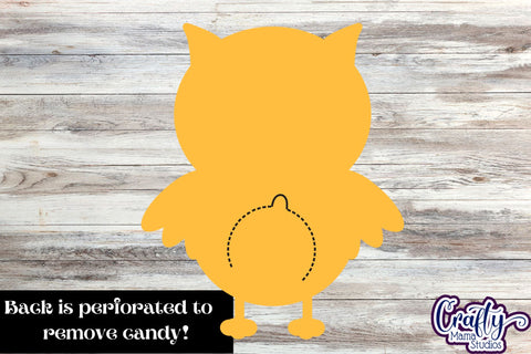 Halloween Candy Dome Holder, Candy Ornament Owl Svg SVG Crafty Mama Studios 