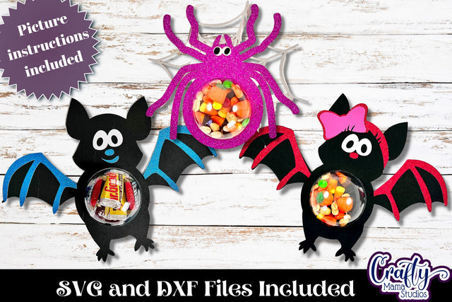 Halloween Candy Dome Ornaments Bundle 2, Paper Candy Holder SVG Crafty Mama Studios 