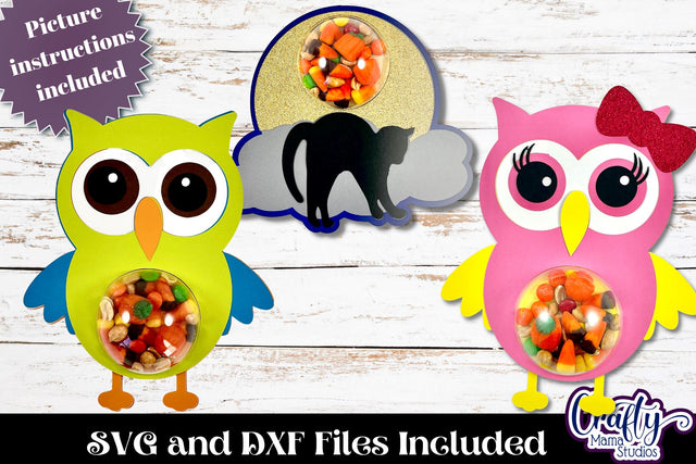 Halloween Candy Dome Ornaments Bundle 5, Paper Candy Holder SVG Crafty Mama Studios 