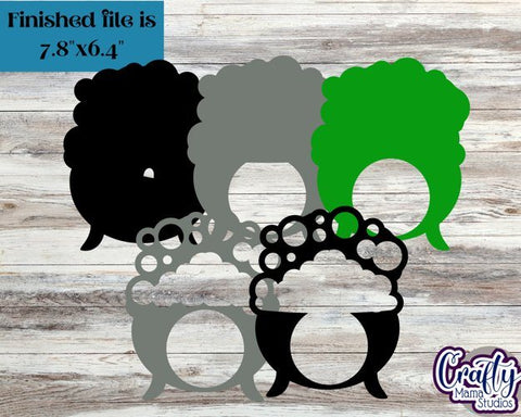 Halloween Candy Dome Ornaments Bundle, Paper Candy Holder SVG Crafty Mama Studios 