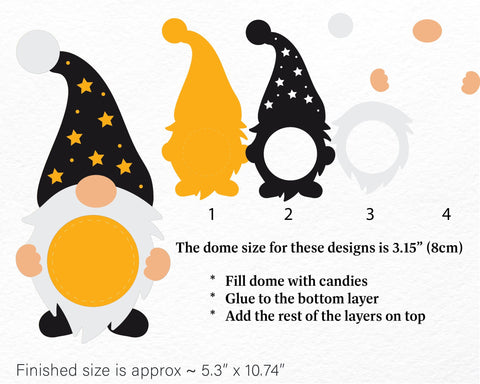 Halloween Candy Dome SVG Bundle | Halloween party gift 3D Paper ElenDesigns 