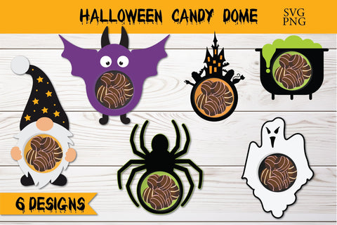 Halloween Candy Dome SVG Bundle | Halloween party gift 3D Paper ElenDesigns 