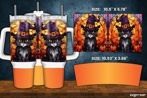 Halloween Cat Bundle | Tumbler | Mug | Pen Sublimation SvgOcean 