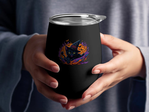 Halloween Cat T-shirt PNG Sublimation Luvleigh Digitals 