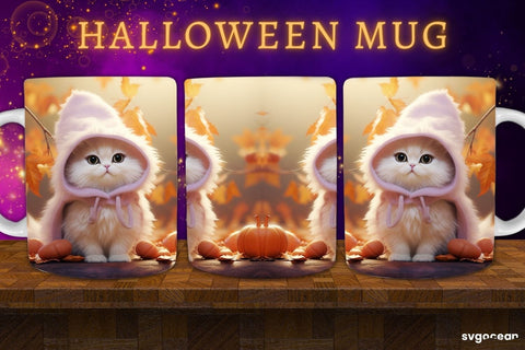 Halloween Cats Mug Wrap Bundle | 11 Oz | Sublimation Sublimation SvgOcean 