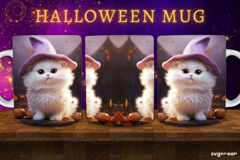 Halloween Cats Mug Wrap Bundle | 11 Oz | Sublimation Sublimation SvgOcean 
