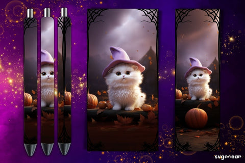 Halloween Cats Pen Wrap Bundle | Sublimation Sublimation SvgOcean 