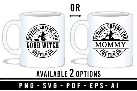 Halloween Coffee Mug SVG, Halloween Split Monogram SVG SVG D2PUTRI Designs 