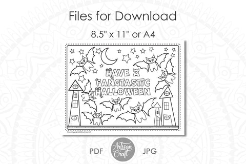 Halloween coloring pages SVG Artisan Craft SVG 