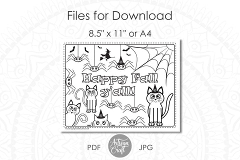 Halloween coloring pages SVG Artisan Craft SVG 