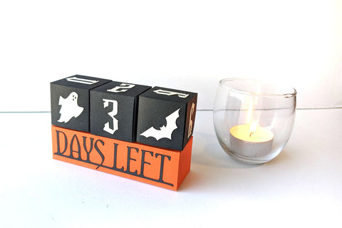 Halloween Countdown Advent Calendar Boxes SVG 3D Paper Risa Rocks It 