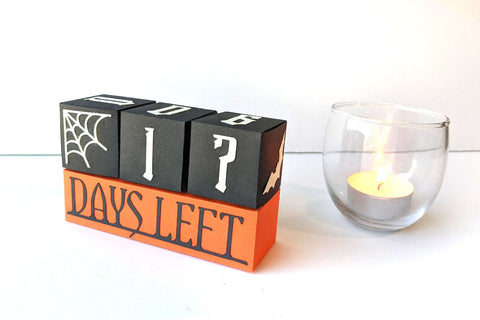 Halloween Countdown Advent Calendar Boxes SVG 3D Paper Risa Rocks It 