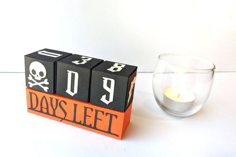 Halloween Countdown Advent Calendar Boxes SVG 3D Paper Risa Rocks It 