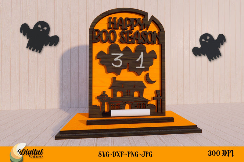 Halloween Countdown Laser Cut. Home decor SVG. SVG Evgenyia Guschina 