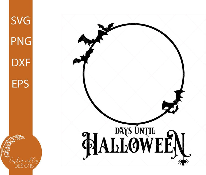 Halloween Countdown SVG-Count Down Frame SVG - So Fontsy