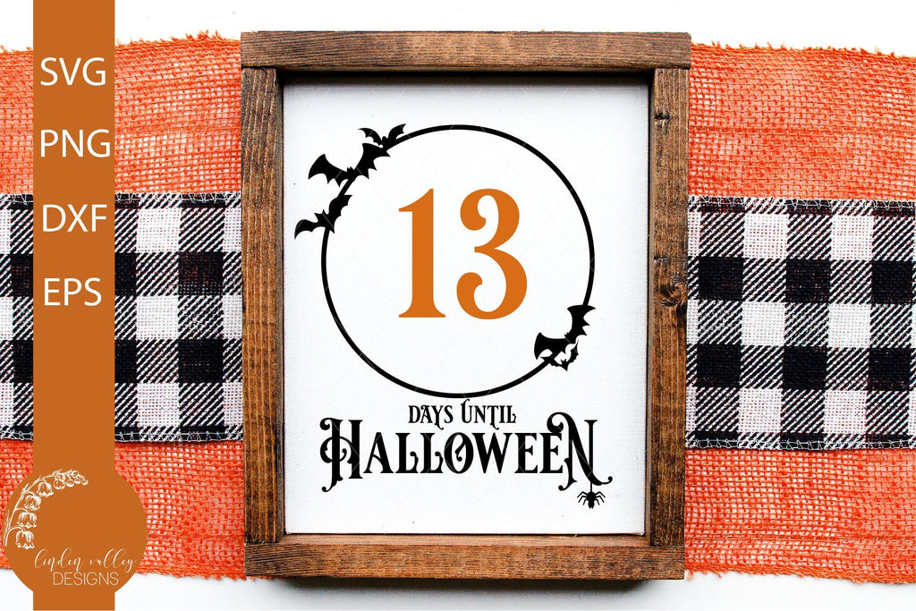 Halloween Countdown SVG-Count Down Frame SVG - So Fontsy
