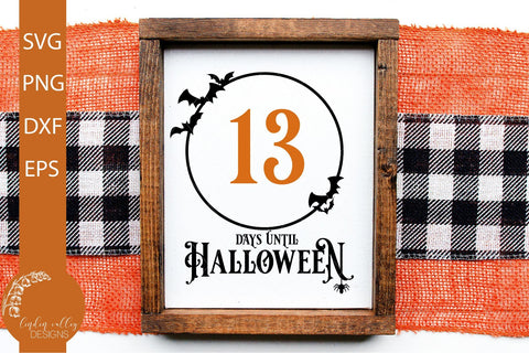 Halloween Countdown SVG-Count Down Frame SVG SVG Linden Valley Designs 