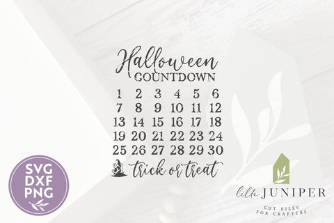 Halloween Countdown SVG Files | Farmhouse SVG SVG LilleJuniper 