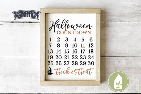 Halloween Countdown SVG Files | Farmhouse SVG SVG LilleJuniper 