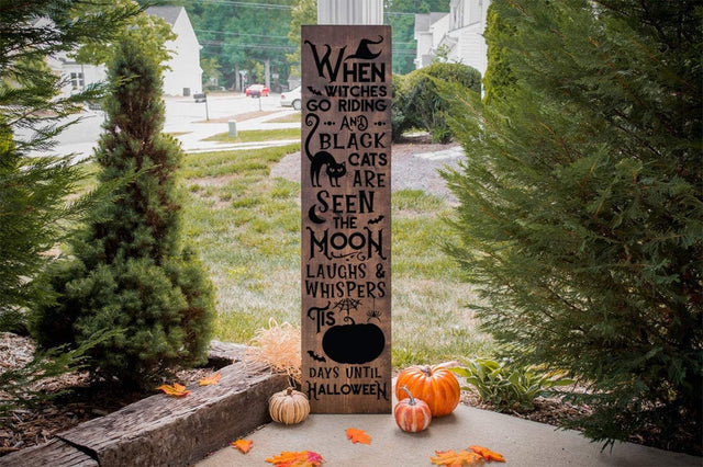 Halloween Countdown Tall Sign SVG SVG Simply Cutz 