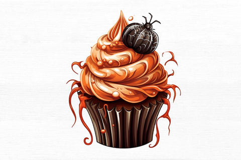 Halloween Cupcakes Clipart Sublimation Regulrcrative 
