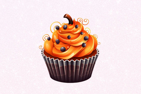 Halloween Cupcakes Clipart Sublimation Regulrcrative 