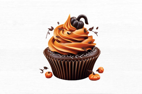 Halloween Cupcakes Clipart Sublimation Regulrcrative 