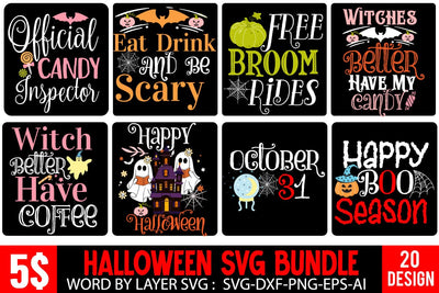 Halloween Cut File Bundle, Halloween SVG bundle, Halloween quote SVG Set , Halloween Cut File Bundle, Halloween SVG bundle, Halloween quote SVG Set, Halloween Svg Bundle, Happy Halloween, Halloween Cut Files SVG BlackCatsMedia 