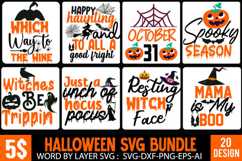 Halloween Cut File Bundle, Halloween SVG bundle, Halloween quote SVG Set , Halloween Cut File Bundle, Halloween SVG bundle, Halloween quote SVG Set, Halloween Svg Bundle, Happy Halloween, Halloween Cut Files SVG BlackCatsMedia 