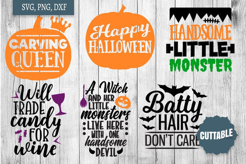 Halloween Cut File Bundle, Halloween SVG bundle, Halloween quote SVG Set SVG Cuttable 