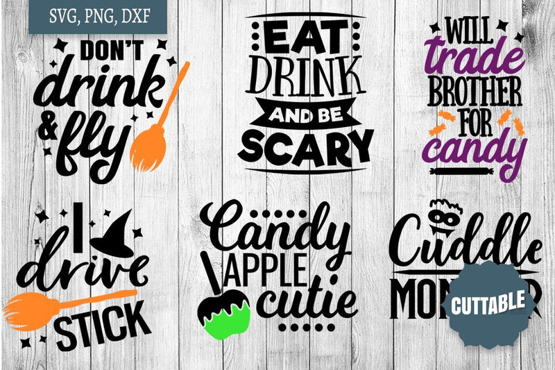 Halloween Cut File Bundle, Halloween SVG bundle, Halloween quote SVG ...