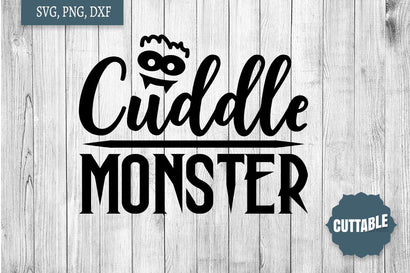 Halloween Cut File for Kids, Cuddle Monster SVG, Monster Halloween cut file SVG Cuttable 