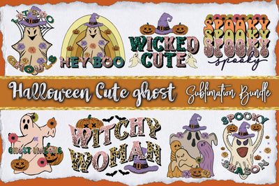 Halloween Cute Ghost Sublimation Bundle Sublimation Jagonath Roy 