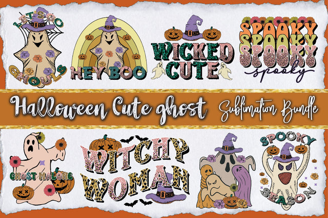 Halloween Cute Ghost Sublimation Bundle Sublimation Jagonath Roy 