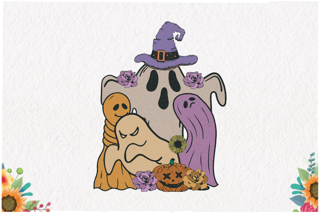 Halloween Cute Ghost Sublimation Sublimation Jagonath Roy 