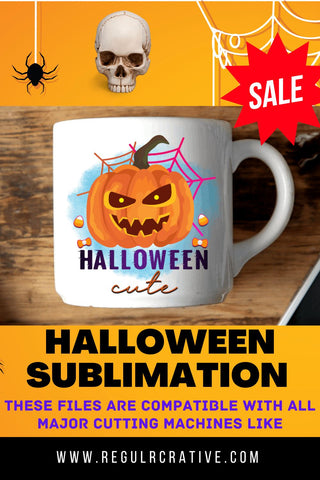Halloween cute Sublimation PNG, Sublimation Halloween Design Sublimation Regulrcrative 