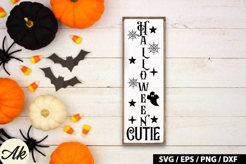 Halloween cutie Porch Sign SVG SVG akazaddesign 